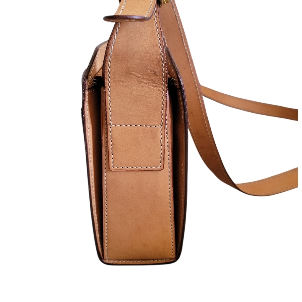 Celine Brown Monogram Crossbody Bag with Gold Plate - Picture 13 of 16